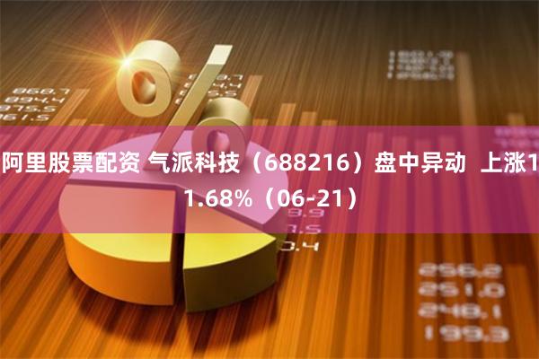 阿里股票配资 气派科技（688216）盘中异动  上涨11.68%（06-21）