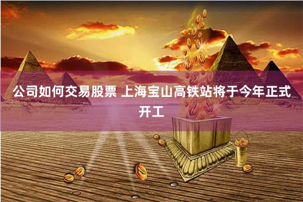 公司如何交易股票 上海宝山高铁站将于今年正式开工